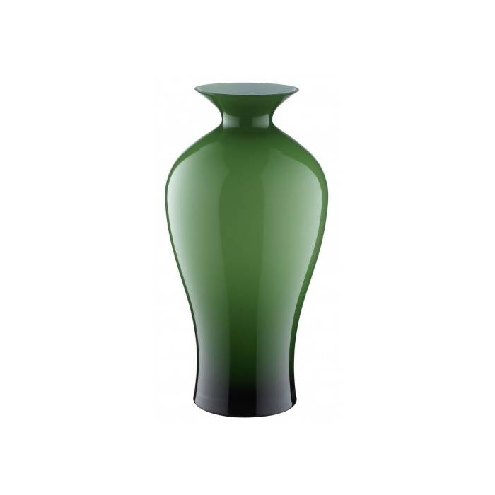 Vaso Cristallo Arredamento Onlylux Aurora Verde Bosco 42 cm OL02336