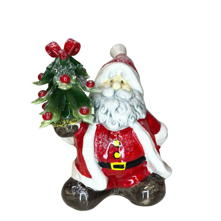 Babbo Natale Innevato Capodimonte 15cm CAP27
