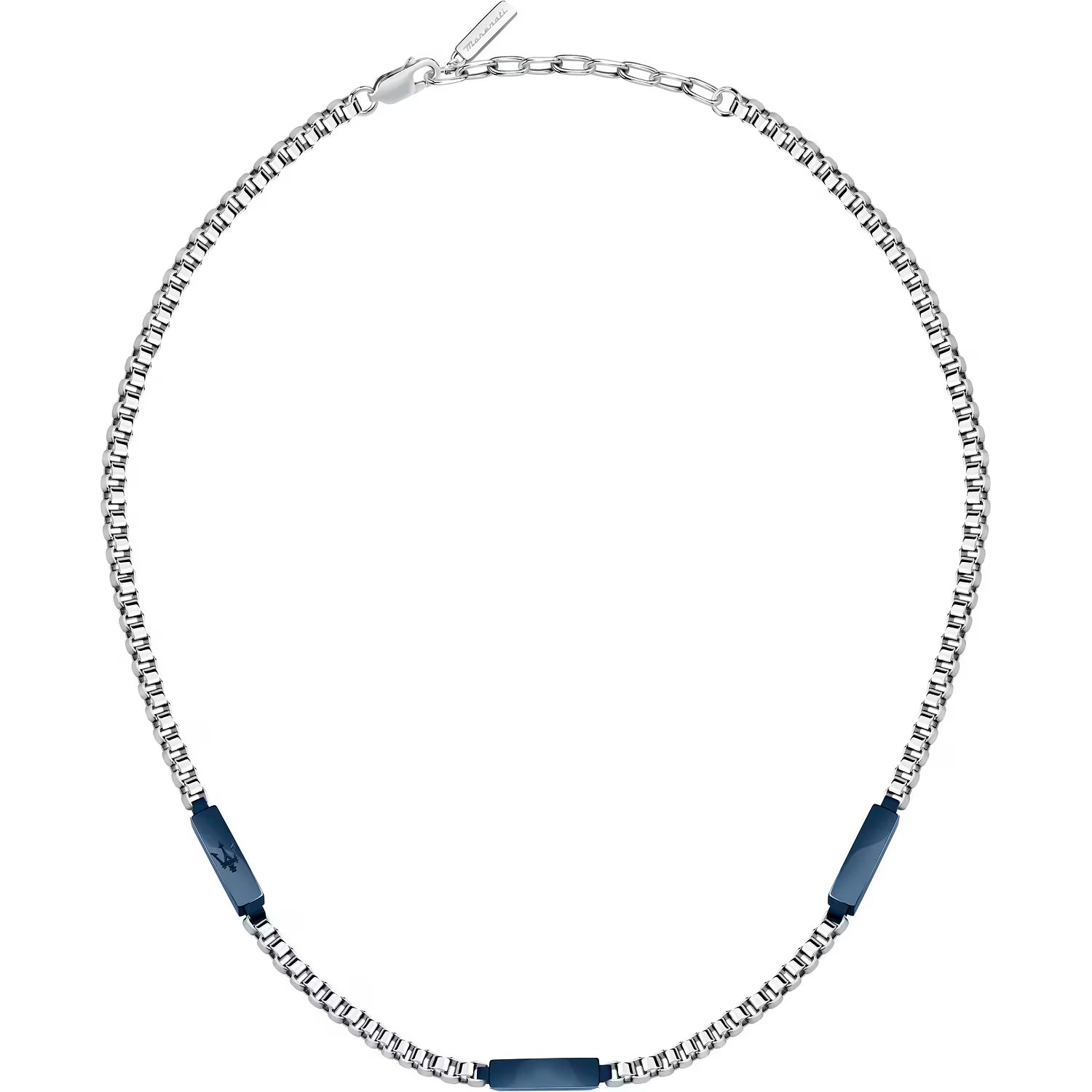Collana Uomo Maserati Acciaio e acciaio in PVD Blu JM425AVD109