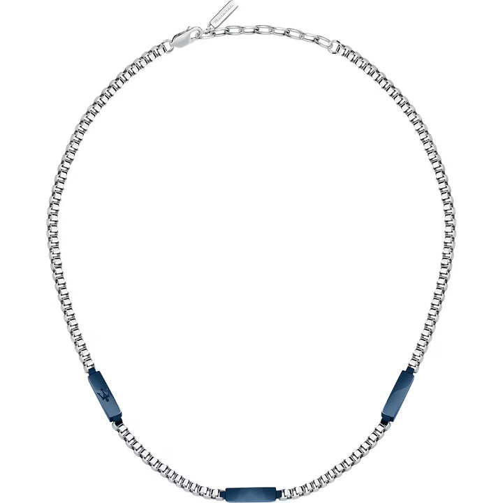 Collana Uomo Maserati Acciaio e acciaio in PVD Blu JM425AVD109