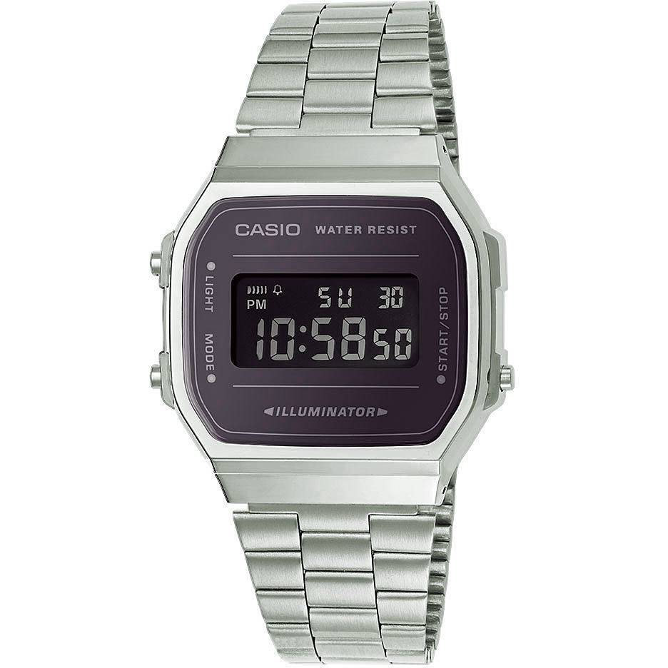 Orologio Uomo Acciaio Casio Quarzo Digitale Vintage A168WEM-1EF