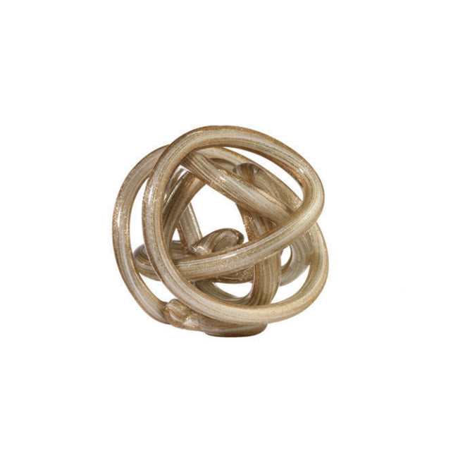 Scultura Cristallo Onlylux Nodo Dell'Amore Bianco Glitter 14 cm OL02084