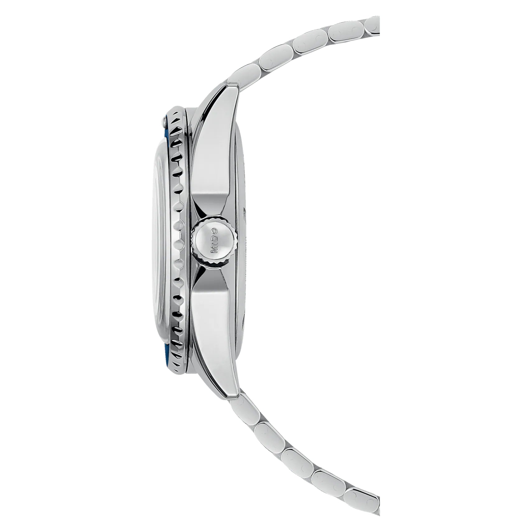Orologio Uomo Mido Acciaio Automatico Data Cinturino Tessuto Blu M0268071104100