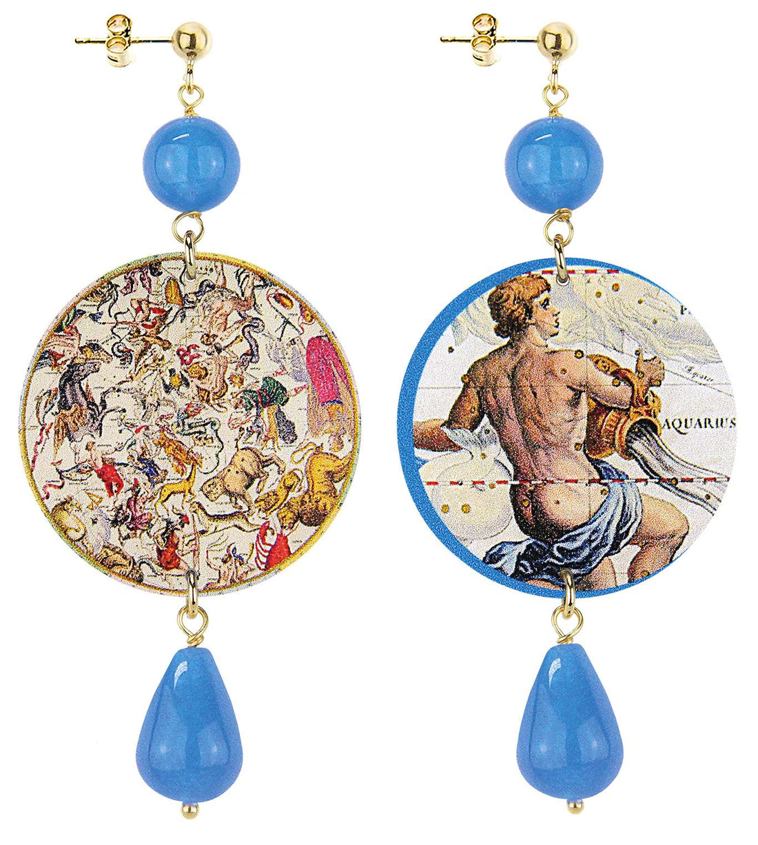 Orecchini Donna Lebole In Ottone Con Perle Naturali Acquario The Circle Collection OR.158