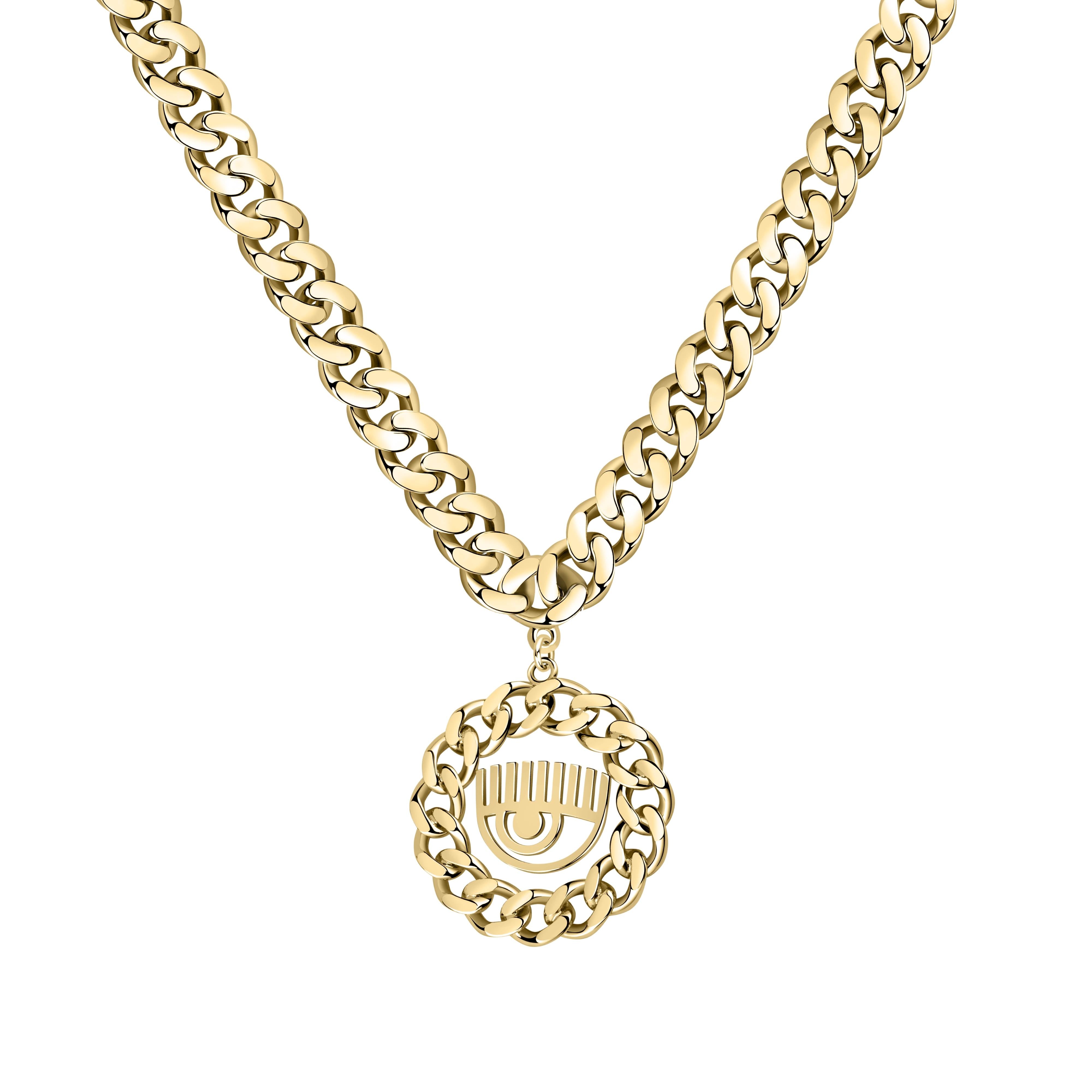 Collana Donna Chiara Ferragni Logo Dorata Catena Groumette