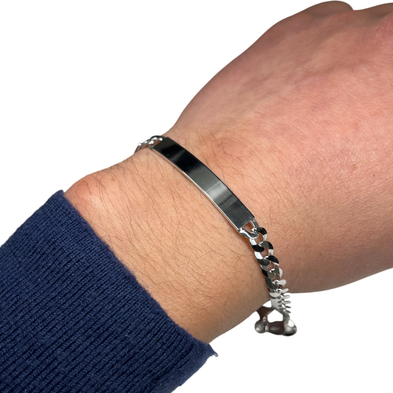 Bracciale Uomo Re Mida Festa del Papà Personalizzato Incisione BR-ARG-3