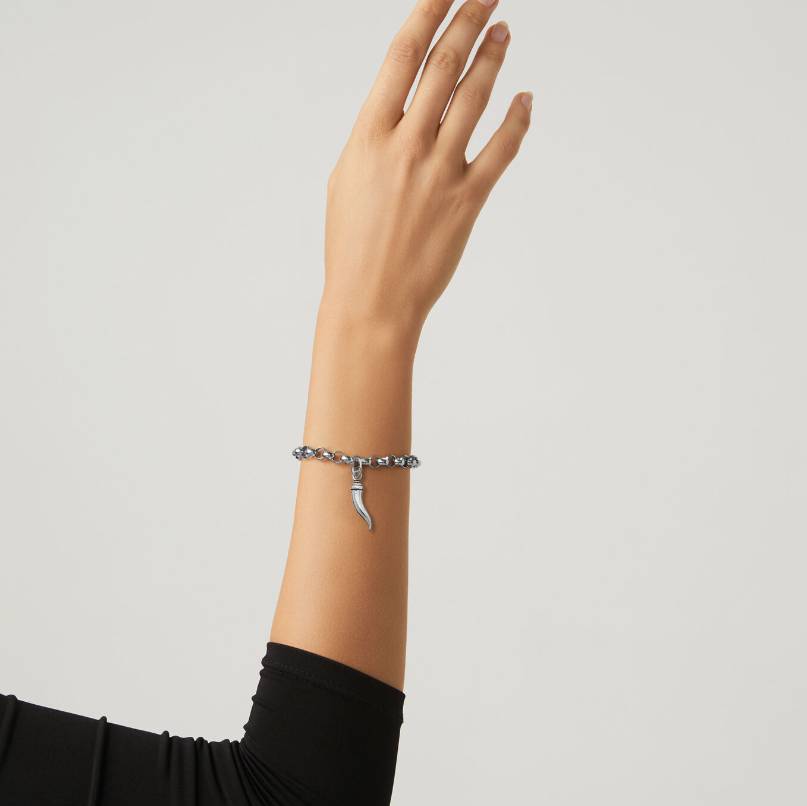 Charm Donna Giovanni Raspini Argento 925 Piccolo Corno Porta Fortuna 06005