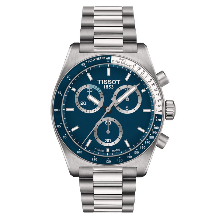Orologio Tissot Uomo Acciaio PR516 Cronografo Blu T1494171104100