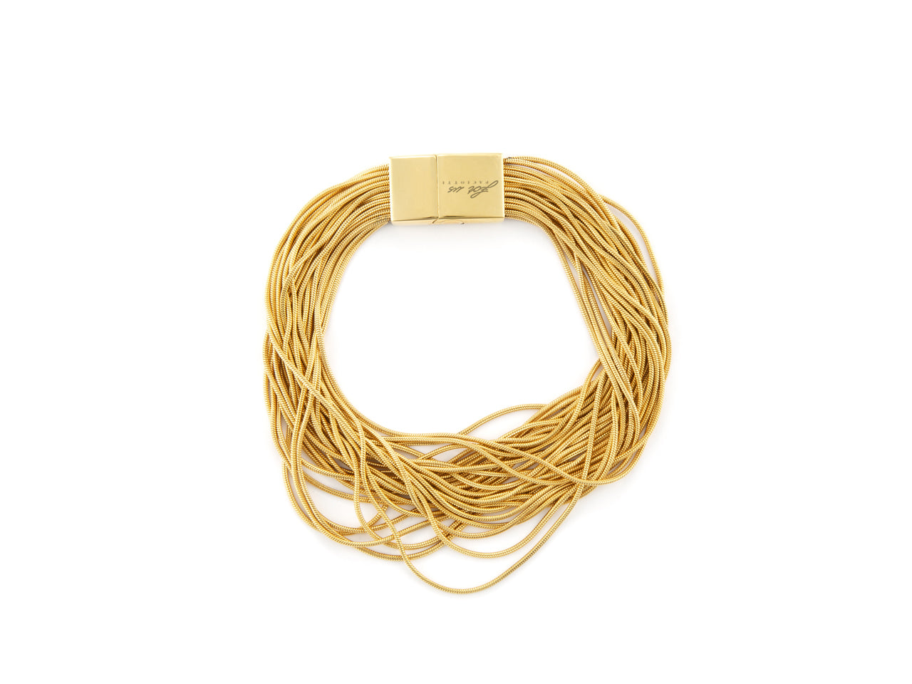 Bracciale Donna Acciaio dorato 4US cesare paciotti  multifilo 4UBR6676W