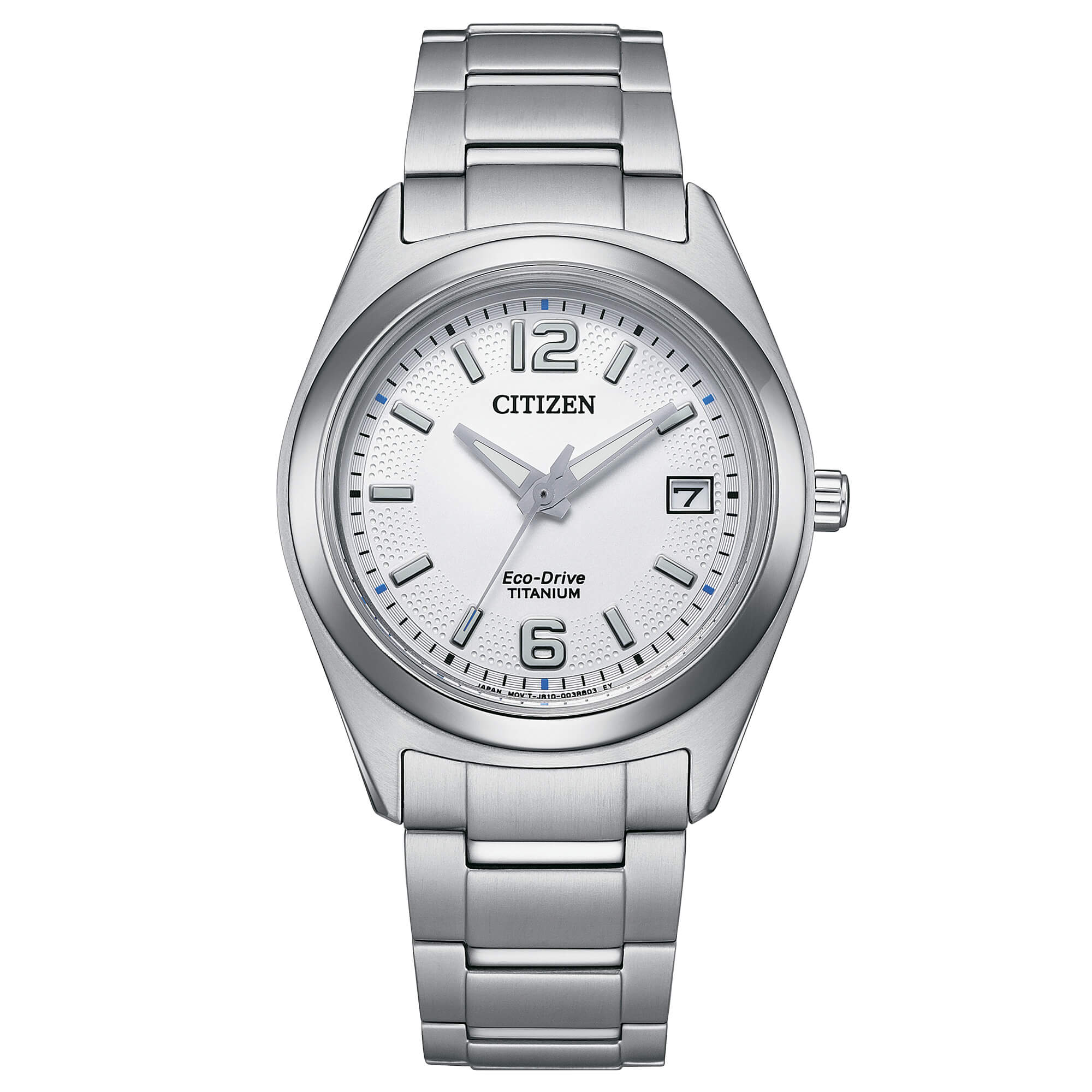 Orologio Donna Citizen Eco Drive Super Titanio Solo Tempo Data Bianco FE6151-82A