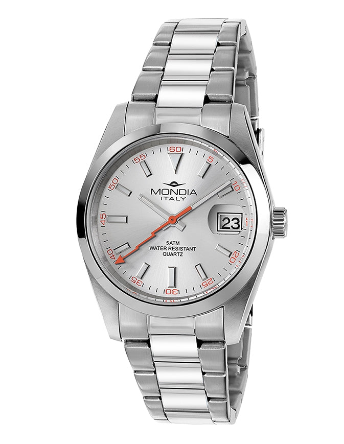 Orologio Uomo Acciaio Mondia Data  cinturino jubilee MI-809-SS-01SL-OY