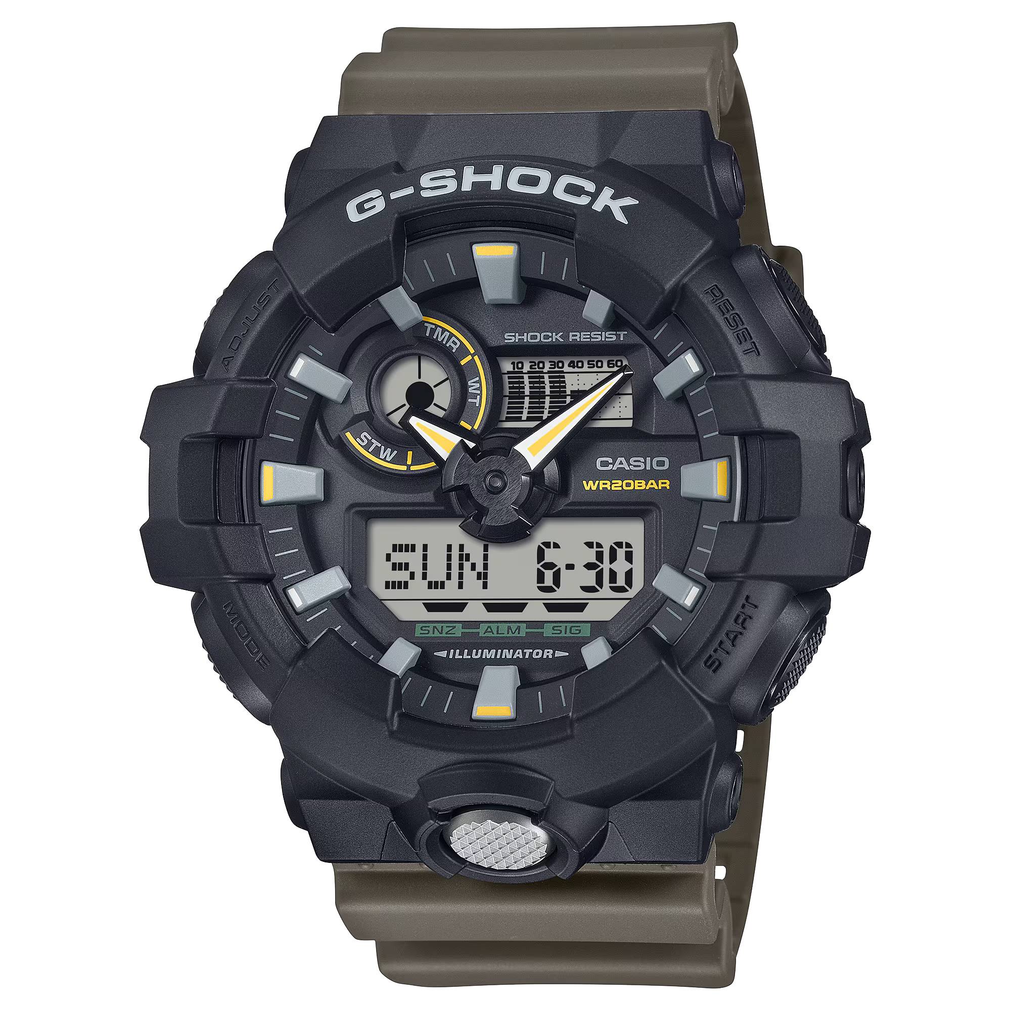 Orologio Uomo Casio G-SHOCK Verde Militare Nero GA-710TU-1A3ER