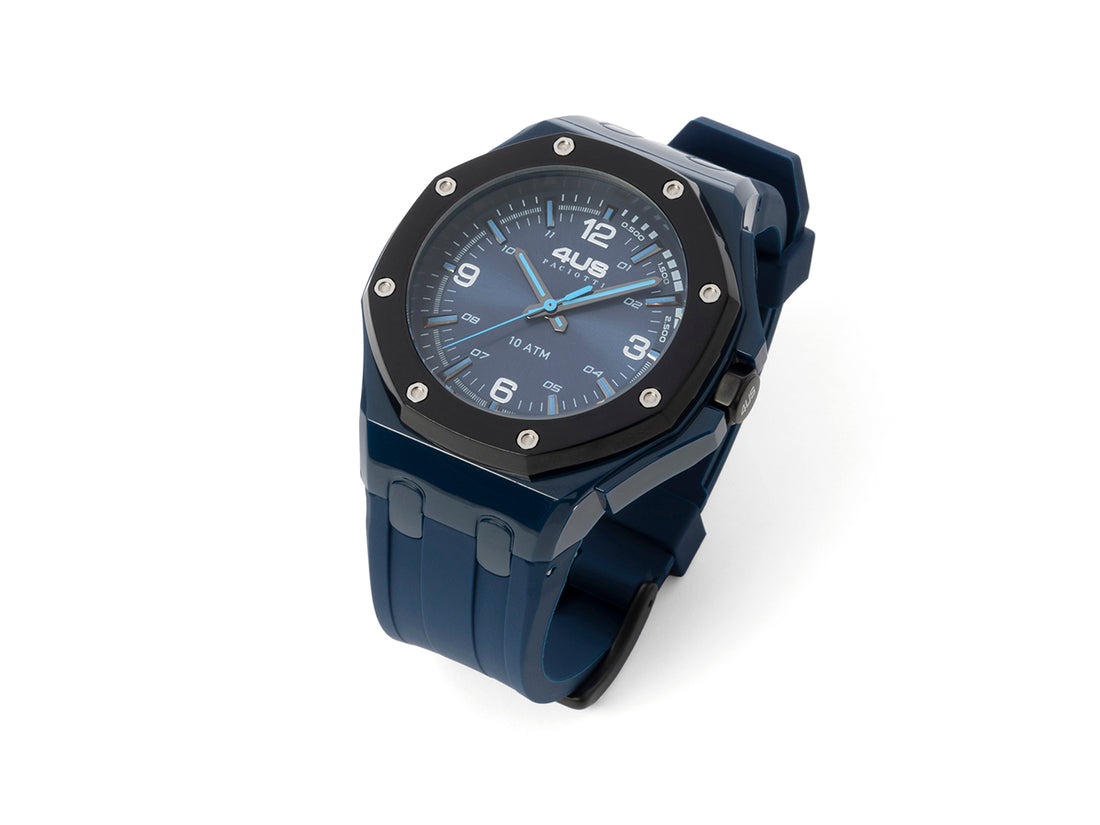 Orologio Uomo 4US Cesare Paciotti Quarzo Solo Tempo Gomma BluT4ST421