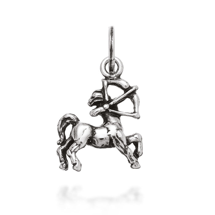 Charm Unisex Giovanni Raspini Argento 925 Segno Zodiacale Sagittario Fatto A Mano 08619