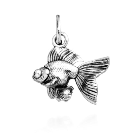 Charm Unisex Giovanni Raspini Argento 925 Pesce Pompon Realizzato A Mano 11453