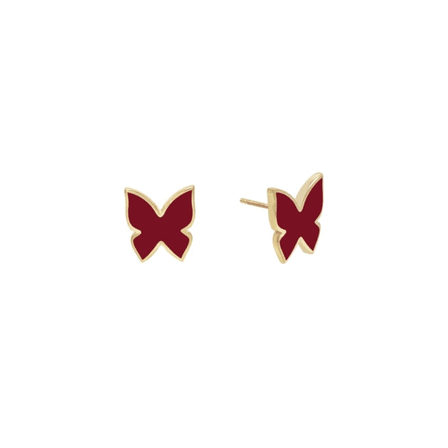 Orecchini Donna Lauren P. Argento 925 Farfalla Smaltata Rossa OR0030GSR