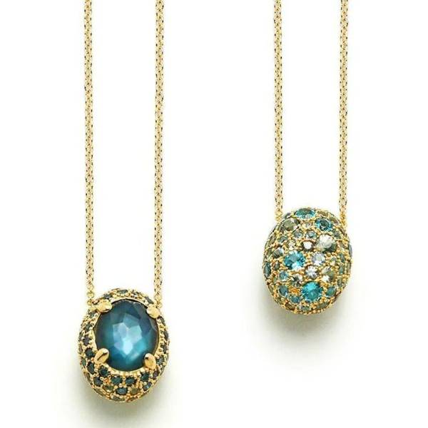 Collana Donna Nanis Oro 18 KT Pendente Reverse CS17-584-GG-LU