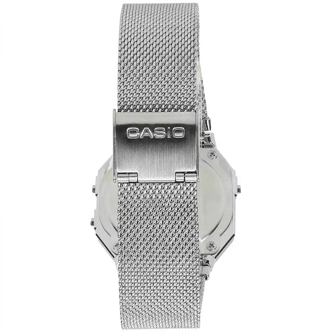 Orologio Uomo Acciaio Casio Digitale Vintage Quarzo Maglia Milano Cronografo A700WEM-7AEF