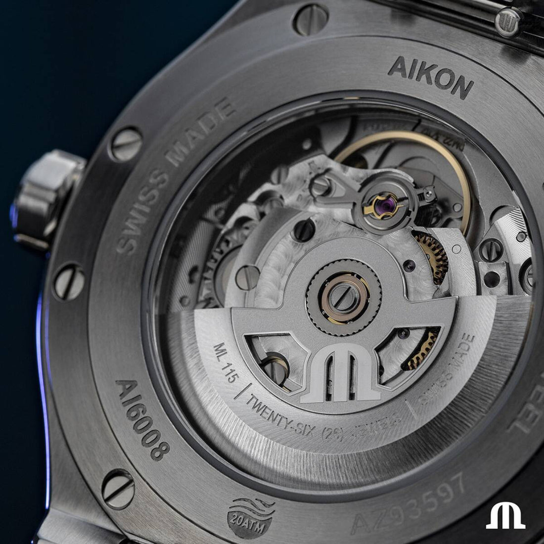 Orologio Uomo Maurice Lacroix Aikon Data Automatico Bianco AI6008-SS002-130-1