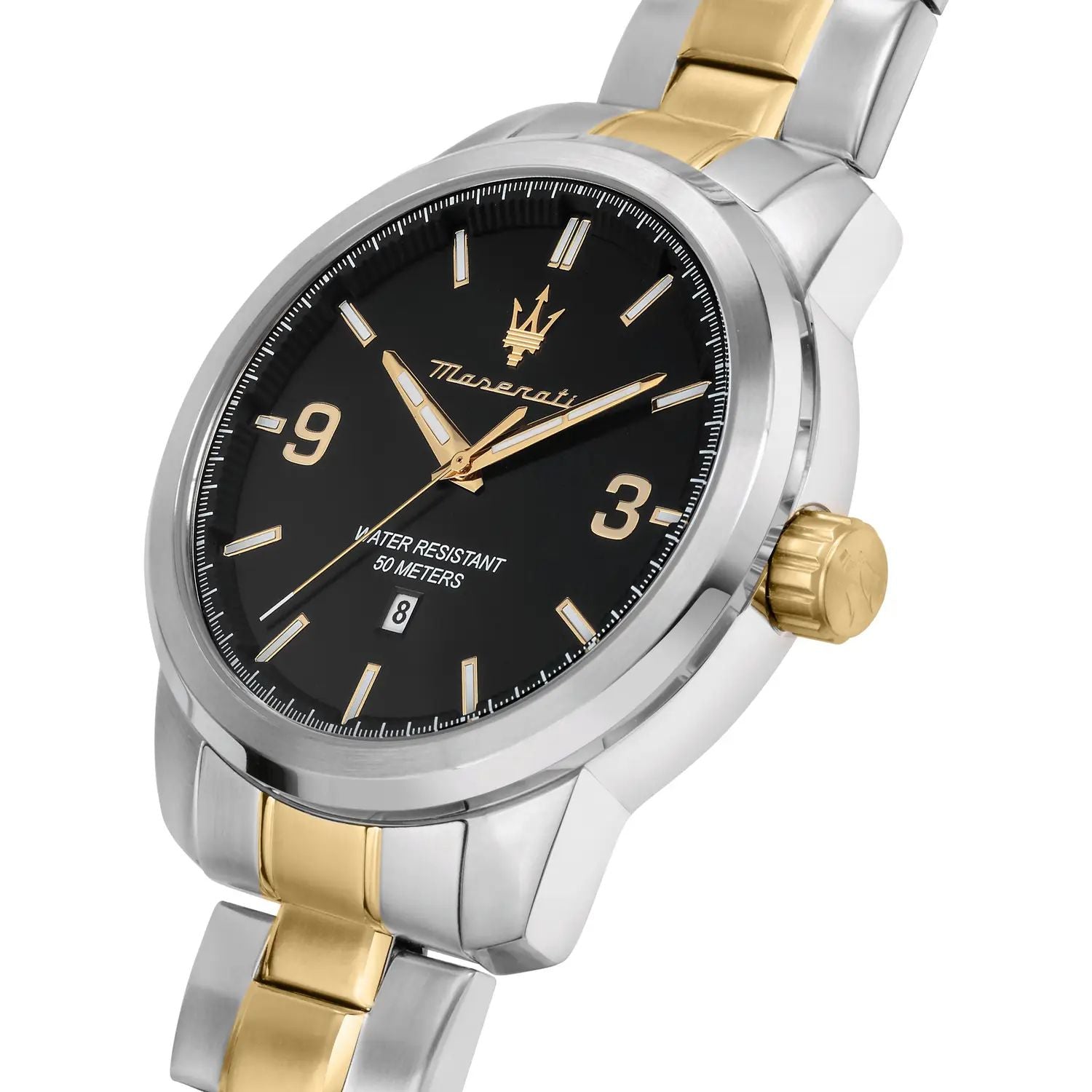 Orologio Uomo Maserati Quarzo Solo Tempo Acciaio Bicolore Nero R8853121009