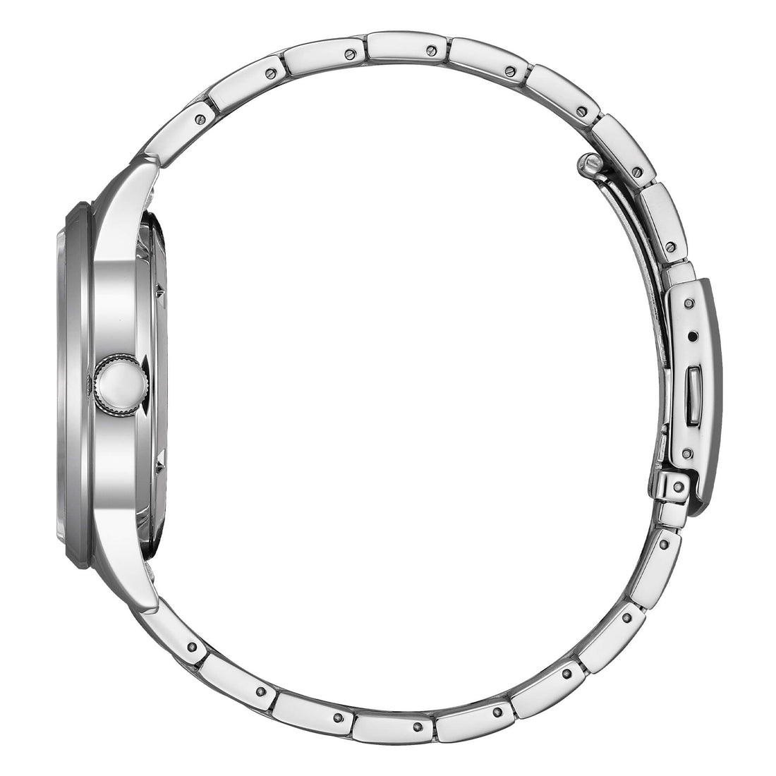 Orologio Uomo Citizen Automatico Verde Acciaio Doppia Data NY4058-79X