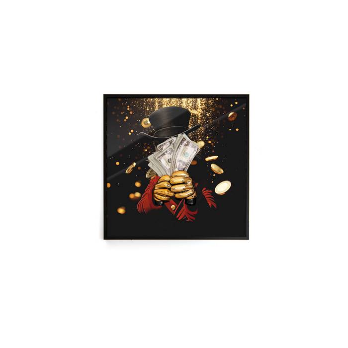 Quadro Sequenze Dream Big Pioggia D'Oro 20x20 cm PZ033/G20