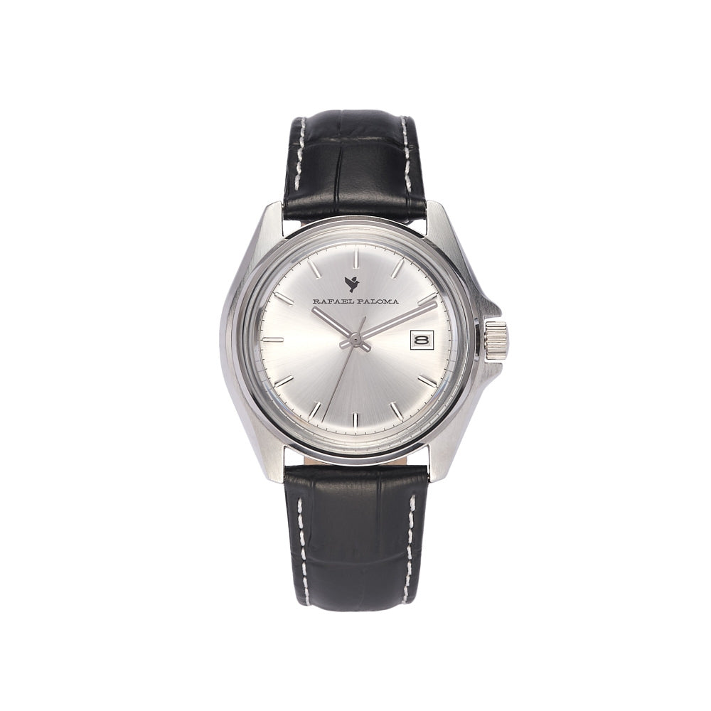 Orologio Uomo Acciaio  e cinturino pelle ORP009003