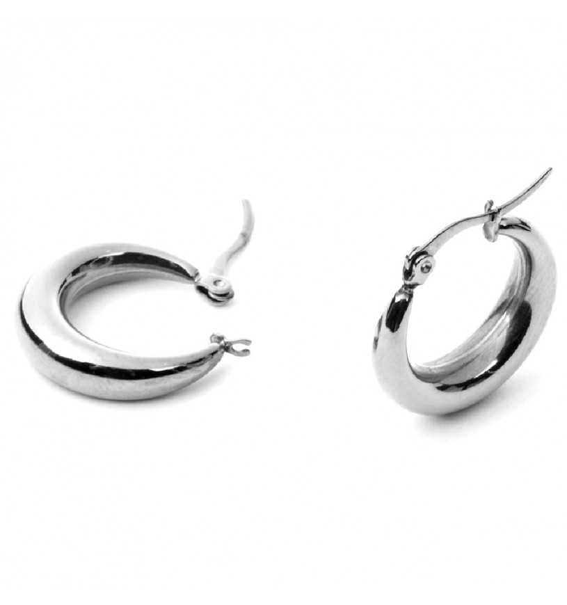 Orecchini Donna 4US Cesare Paciotti Acciaio Cerchi Pendolo 4UOR4287W