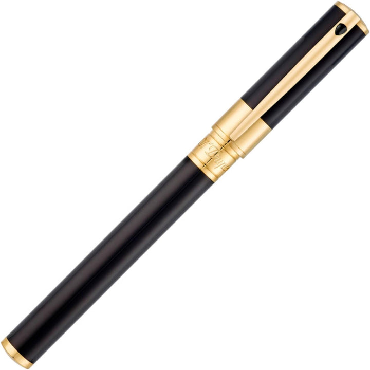 Penna Uomo Dupont D-INITIAL Acciaio Nera Dorata 260205