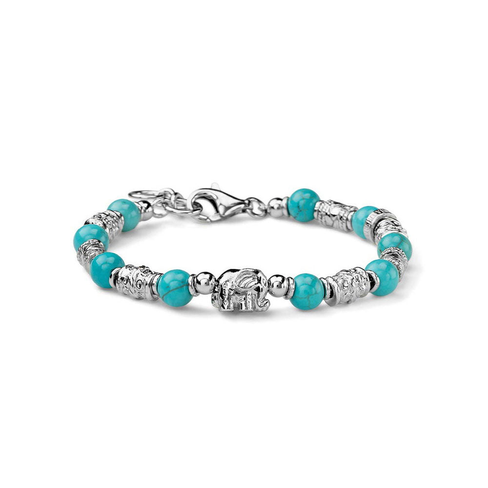 Bracciale Unisex Maria Cristina Sterling Argento 925 Elefantino Turchese G4416/16