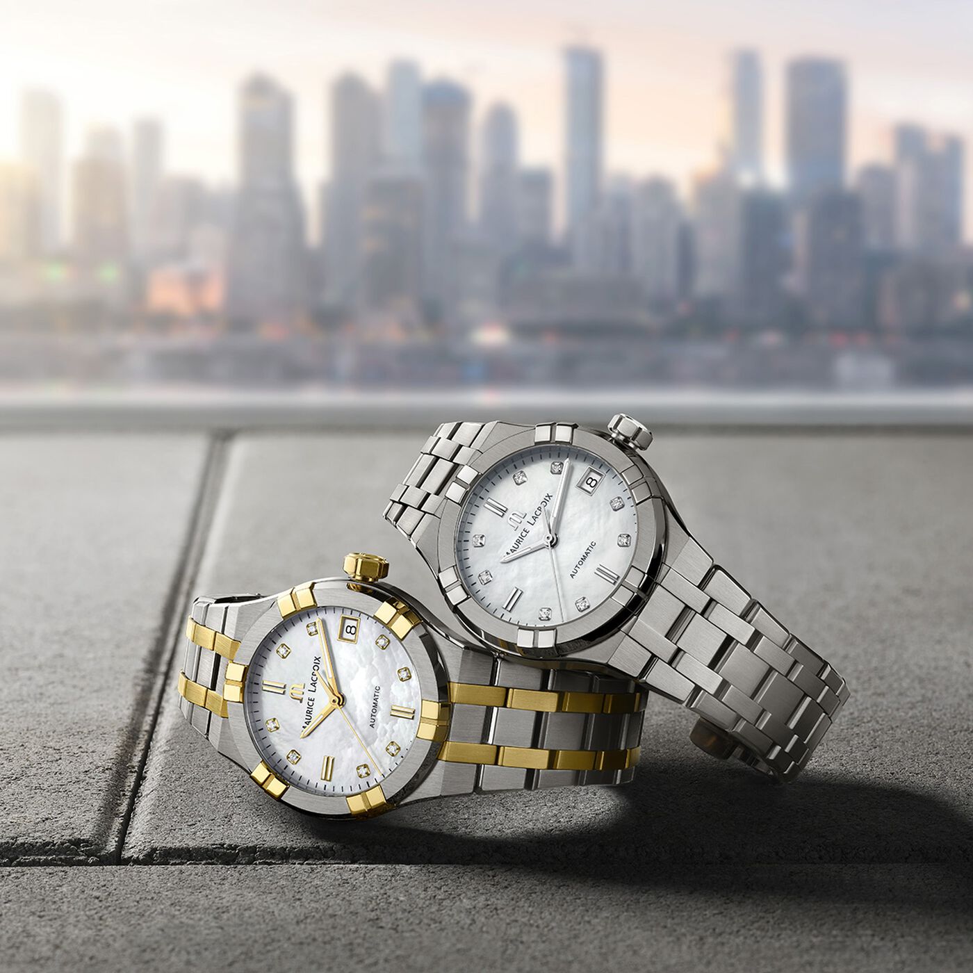 Orologio Donna Maurice Lacroix Aikon Automatico Madreperla Diamanti AI6006-SS002-170-1