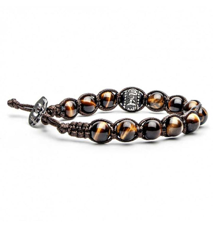 Bracciale Uomo Tamashii Biglia Occhio Di Tigre Ruota Della Preghiera BHS1100-214