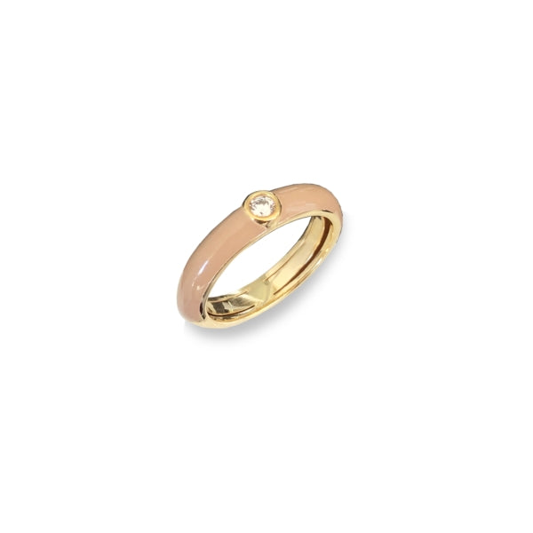 Anello Donna Labrioro Argento 925 Easy Chic Beige Zircone Misura M 1032/G
