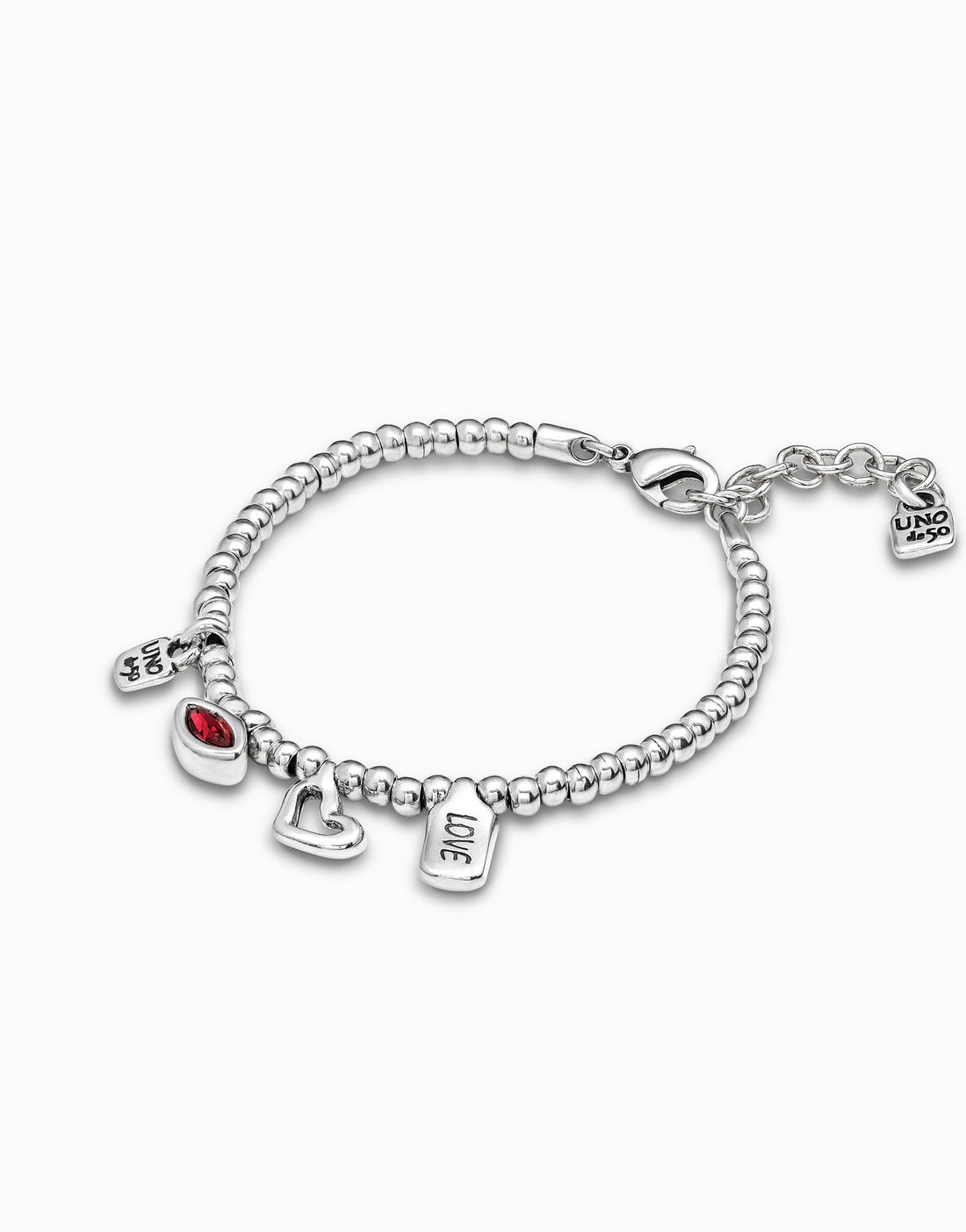 Bracciale Donna Uno De 50 Ciondoli  Argento Zama PUL1852ROJMTL0M