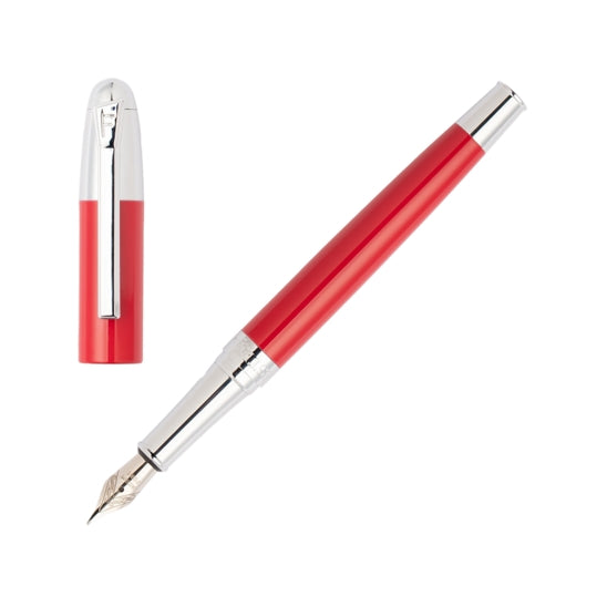 Penna Uomo Festina Acciaio Rosso Lucido Stilografica Cappuccio FWS2109/P