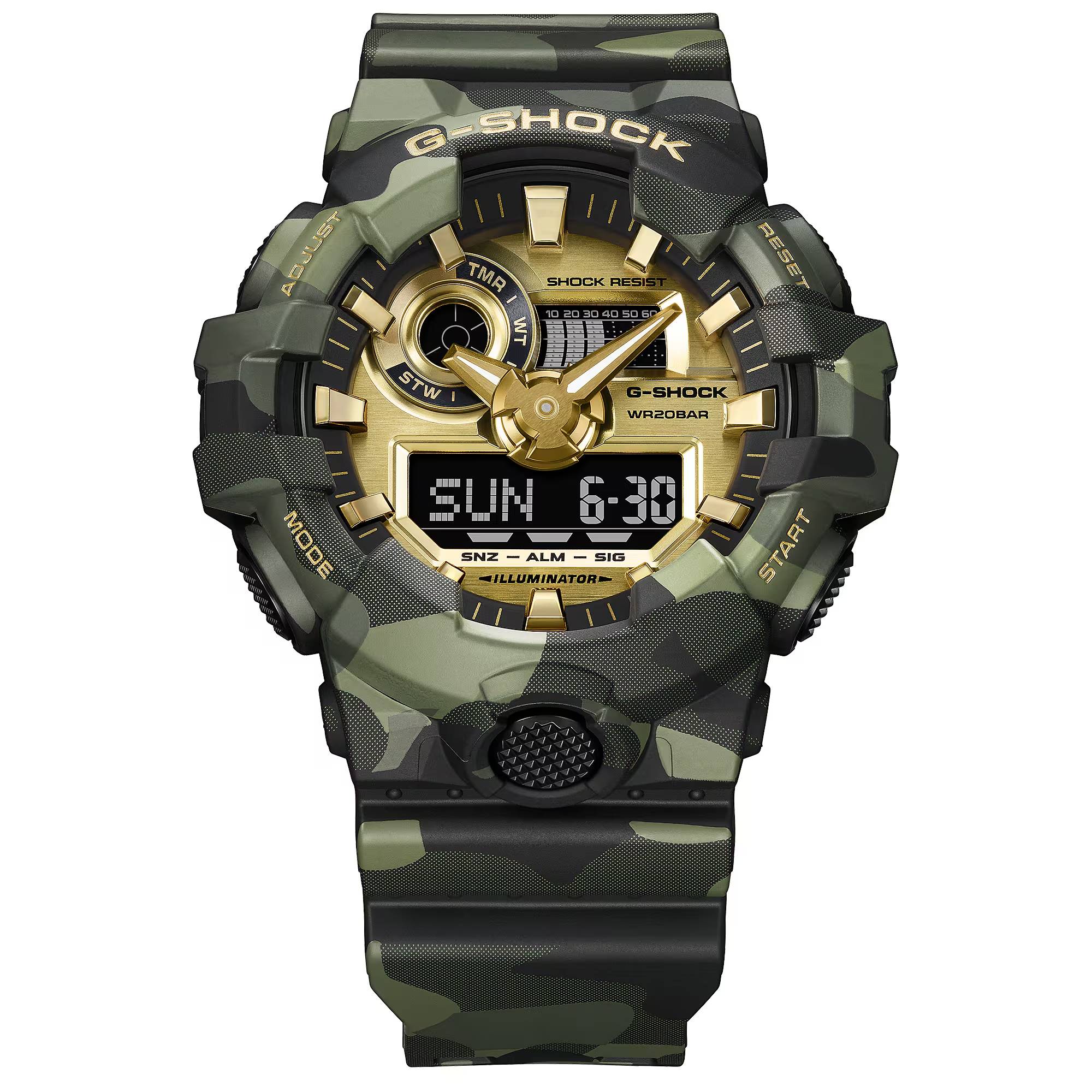 Orologio Uomo Casio G-SHOCK Camuoflage Verde GA-700CMG-3AER