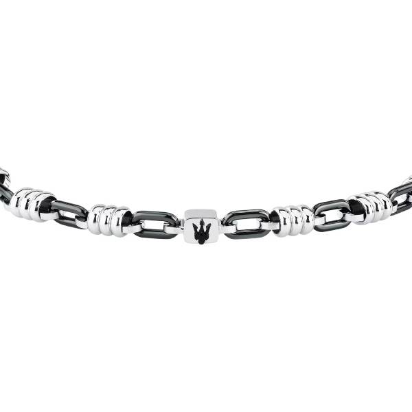 Bracciale Uomo Maserati Acciaio Ceramica Nero JM426ATZ92