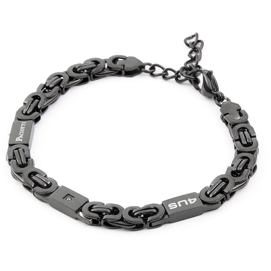 Bracciale Uomo 4US Cesare Paciotti  acciaio in pvd nero 4UBR4097