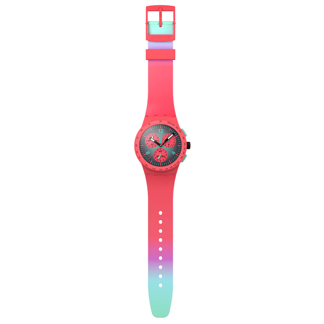 Orologio Unisex Swatch PARADISO KINETIKO Quarzo Cronografo Data SUSP100