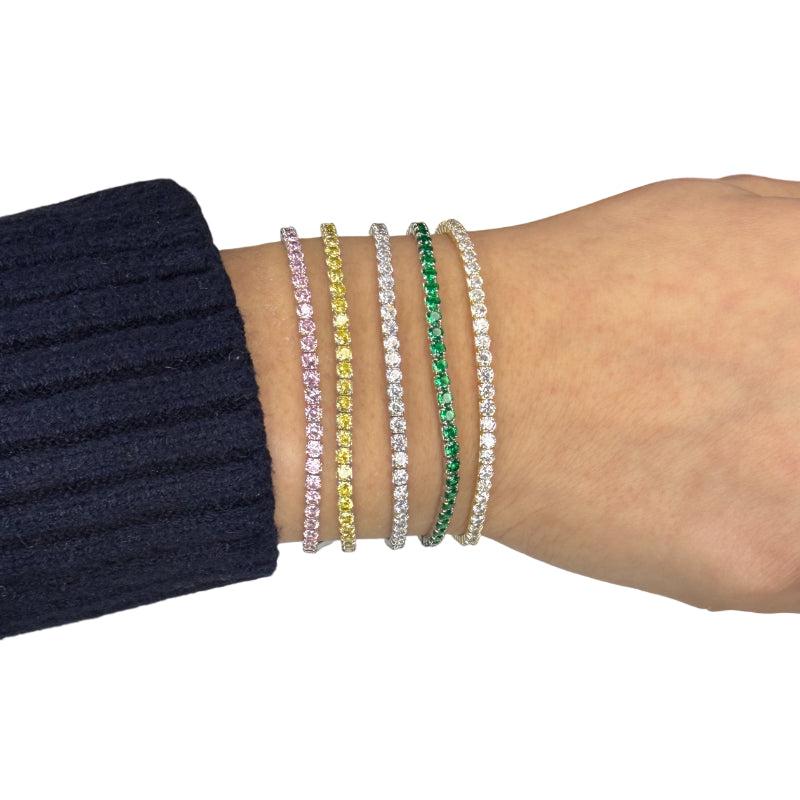 Bracciale Unisex Re Mida Tennis Argento 925 Tinta Unita