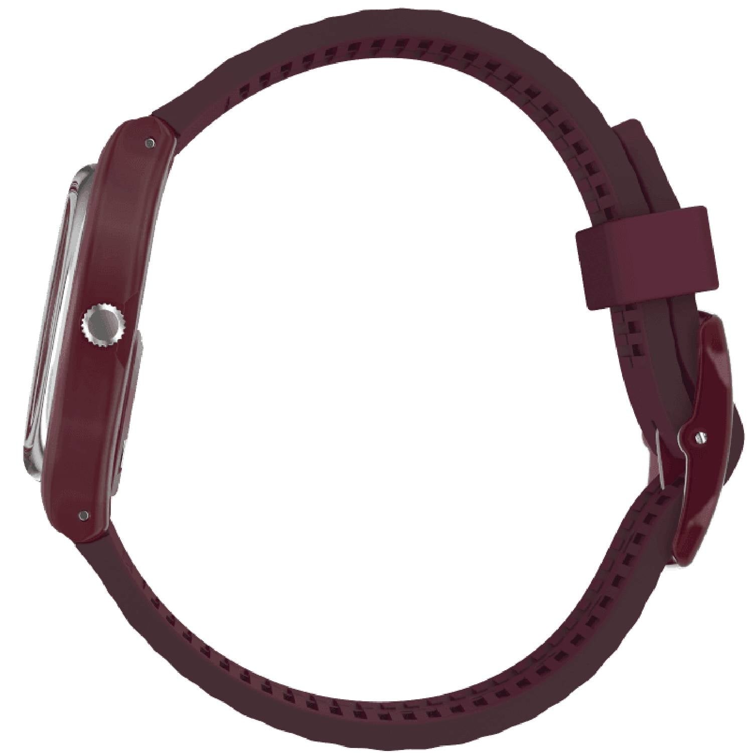 Orologio Donna Gomma Resina Swatch Quarzo Solo Tempo Rosso REDNEL GR184