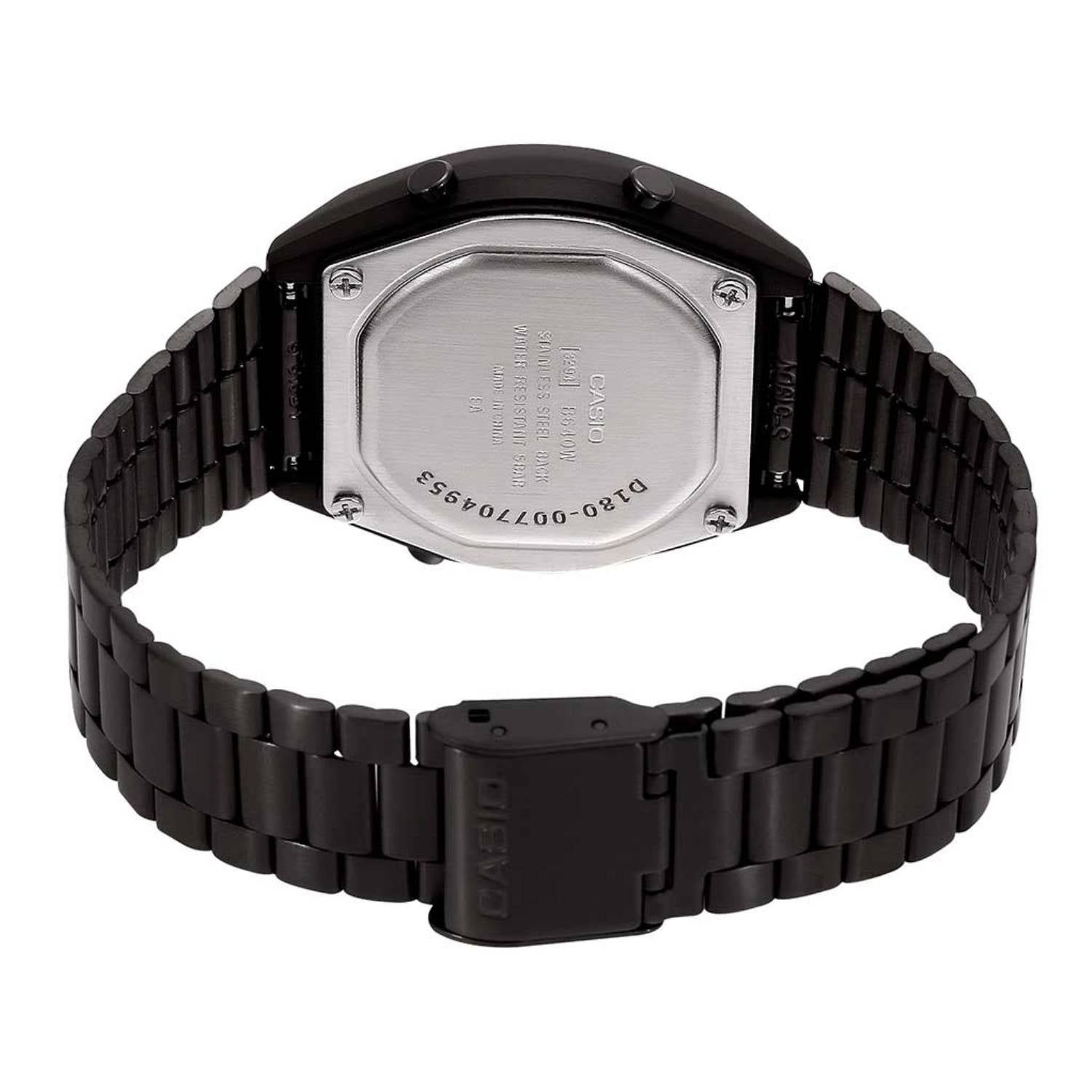 Orologio Uomo Acciaio Casio Quarzo Digitale Nero Cronografo B640WB-1ADF
