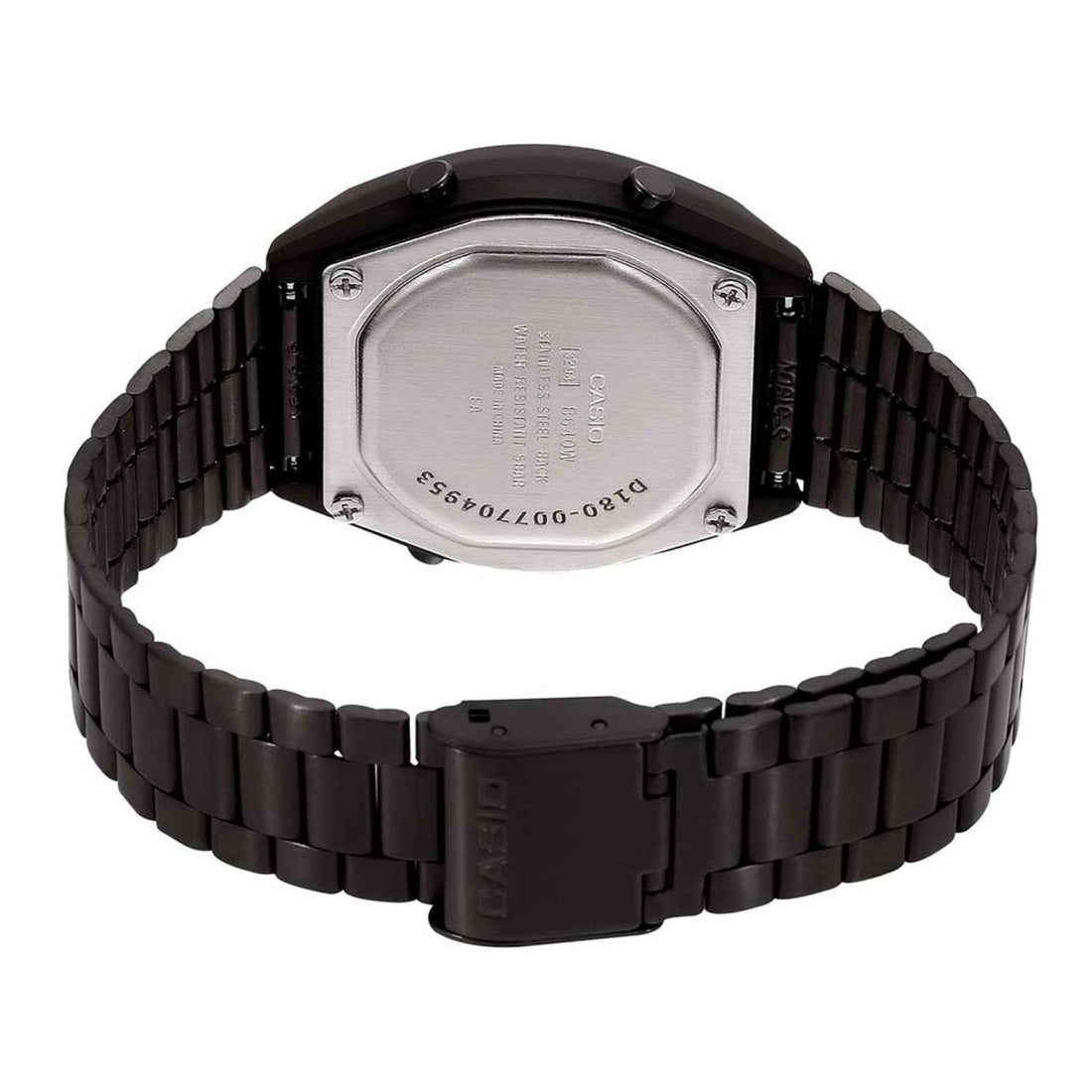 Orologio Uomo Acciaio Casio Quarzo Digitale Nero Cronografo B640WB-1ADF