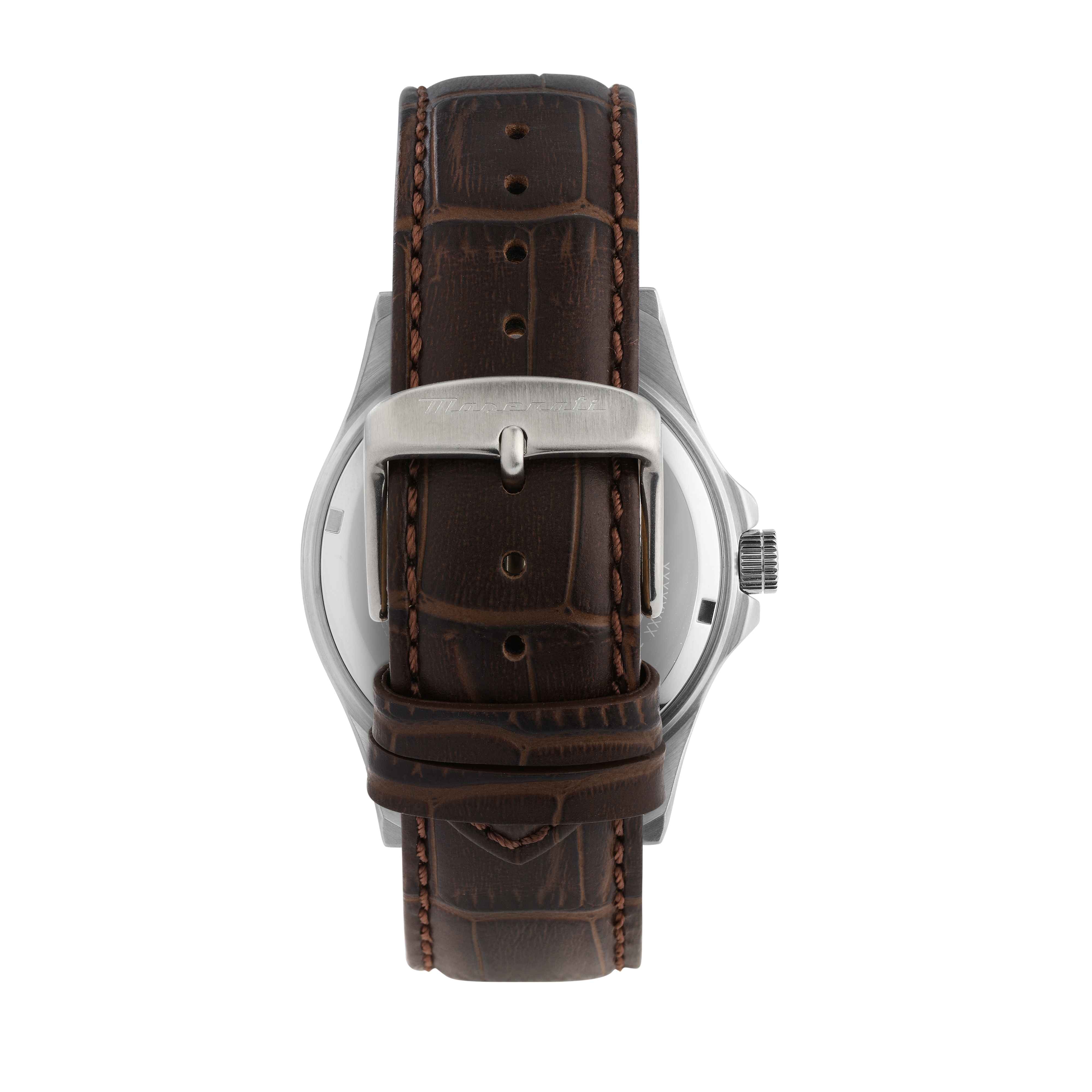 Orologio Uomo Maserati Acciaio Satinato Quarzo Solo Tempo Blu Data R8851100004