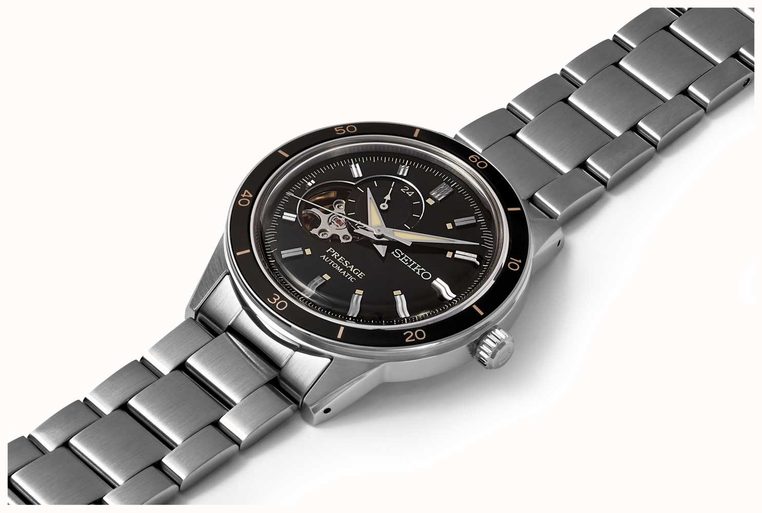Orologio Uomo Seiko Acciaio Automatico Presage Style 60'S Scheletrato SSA425J1