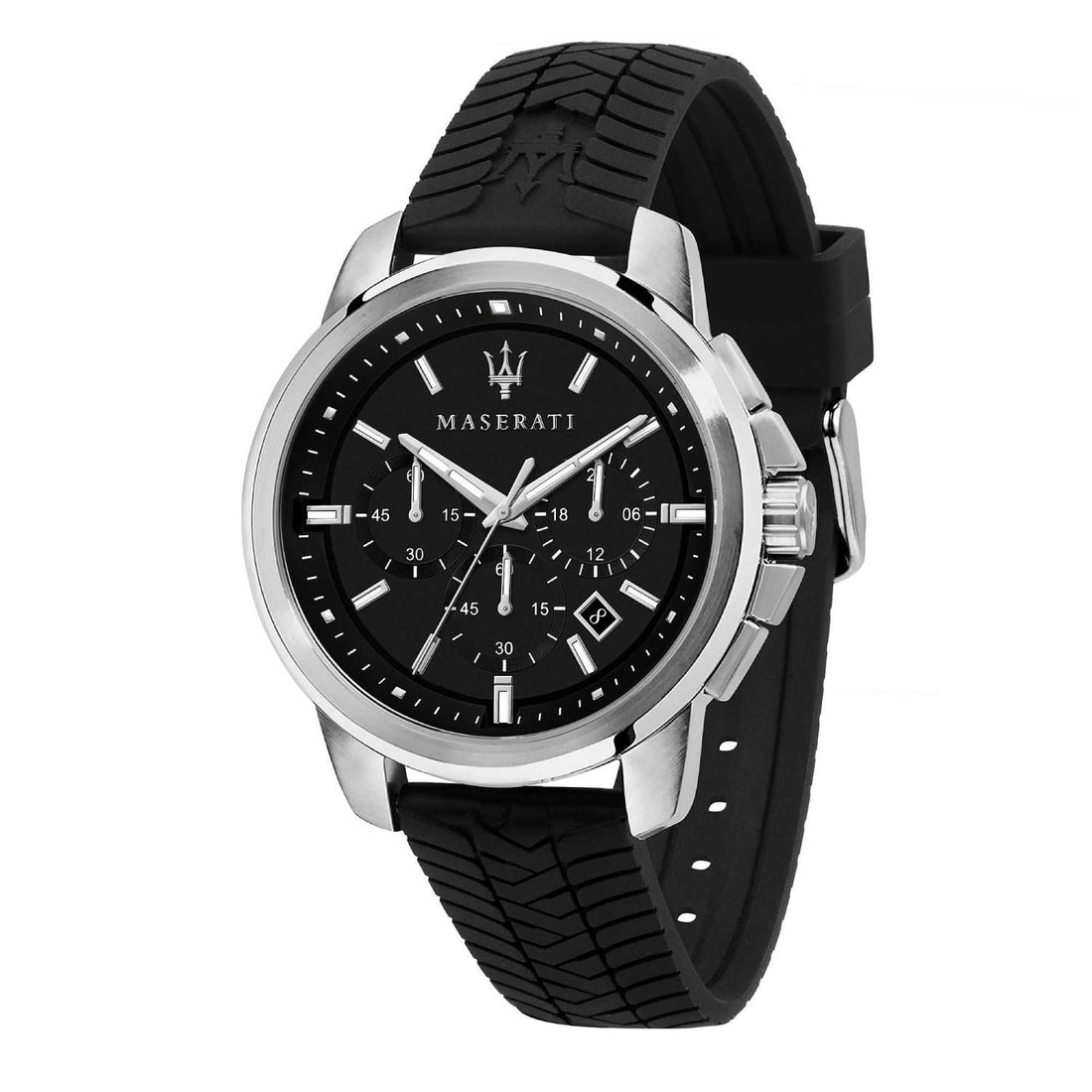 Orologio Uomo Acciaio Maserati Cronografo Quarzo Data Nero R8871621014