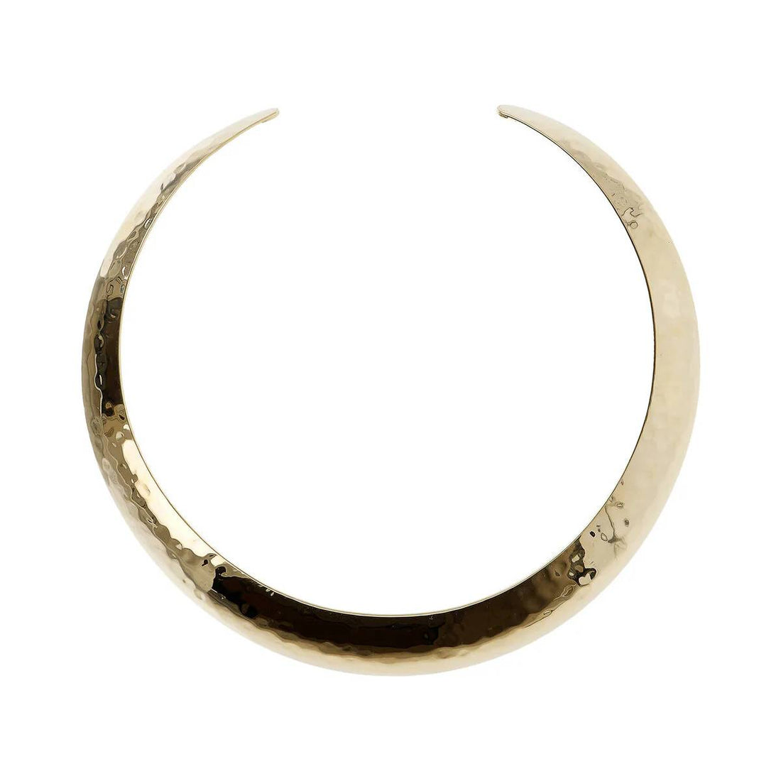 Collana Donna Etrusca Choker Martellata Bronzo Dorato WSET00334.Y