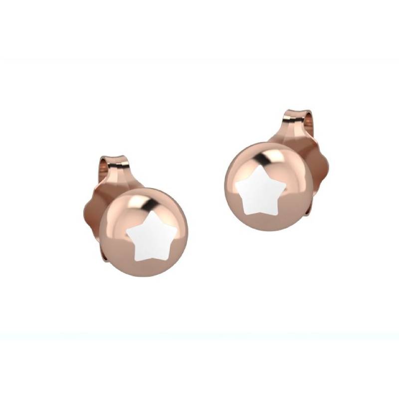 Orecchino Bambino Nanan Rosa Stella Bianca Arg 925 NAN0140