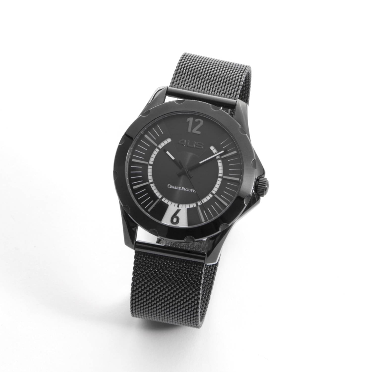 Orologio Uomo 4US Cesare Paciotti Acciaio Nero Quarzo Solo Tempo T4LS314