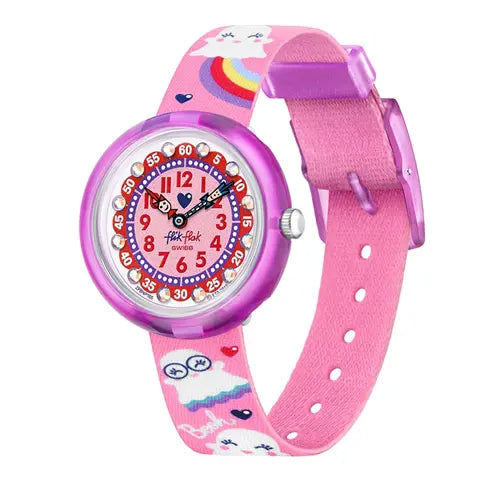 Orologio Bambina Flik Flak Swatch Quarzo Solo Tempo Numeri ZFBNP16